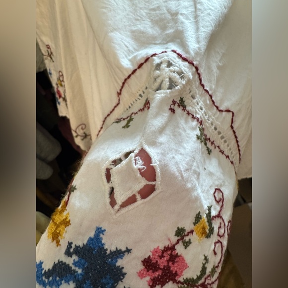 NWT By Anthropologie Hanky Crop Cutwork Tank - white - XL *IR* - Picture 10 of 11